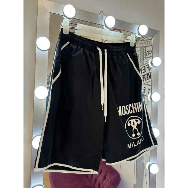 MOSCHINO BLACK SWIM SHORTS