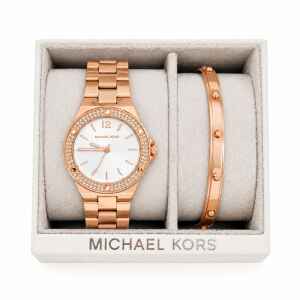 MK SET ROSE GOLD WATCH/BRACELET