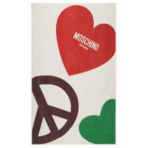 MOSCHINO BEACH TOWEL WHITE