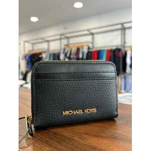 MK JET SET TRAVEL CARD CASE BLACK