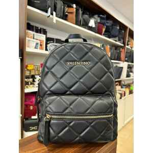 VALENTINO OCARINA NERO BACKPACK GOLD LOGO