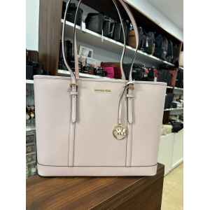MK SHLDR TOTE POWDER BLUSH PINK