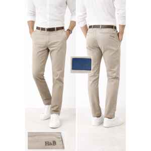 HB TROUSER BEIGE TEXTURE VERTICAL LINES