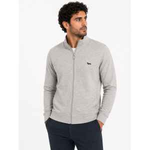HB MEN TOP ZIP GRAY