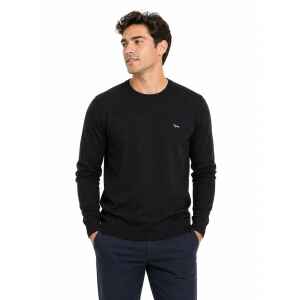 HB SWEATER BLACK ROUND NECK