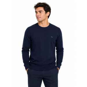 HB SWEATER NAVY BLUE ROUND NECK