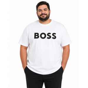 HUGO BOSS T- SHIRT WHITE BIG LOGO
