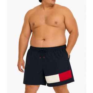TH SWIMSHORT NAVY BLUE ONE SIDE FLAG
