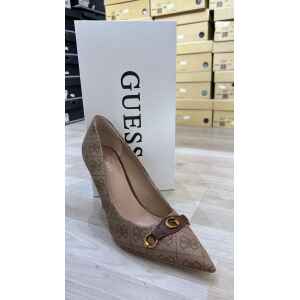GUESS HEEL LATTE BROWN MINI BELT