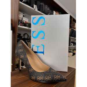 GUESS HEEL DARK BROWN PATTERN