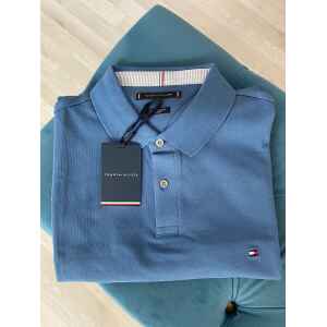 TH POLO TSHIRT BLUE COAST