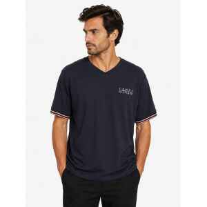 TH V-NECK NAVY T-SHIRT