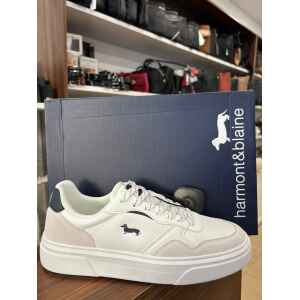 HB TRAINERS WHITE/GRAY/DARK BLUE DETAIL