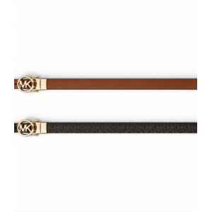 MK BELT REVERSIBLE BROWN/TAN THIN