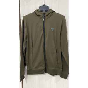 GUESS MEN TOP HOODIE GREEN