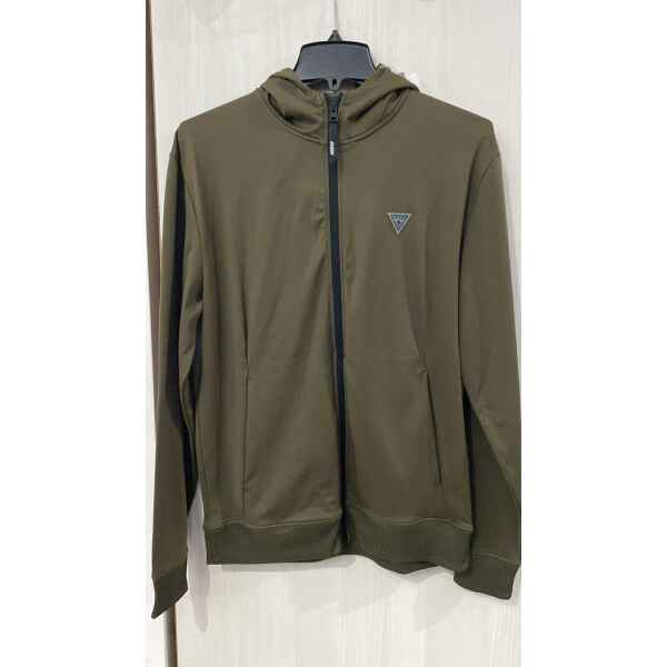 GUESS MEN TOP HOODIE GREEN