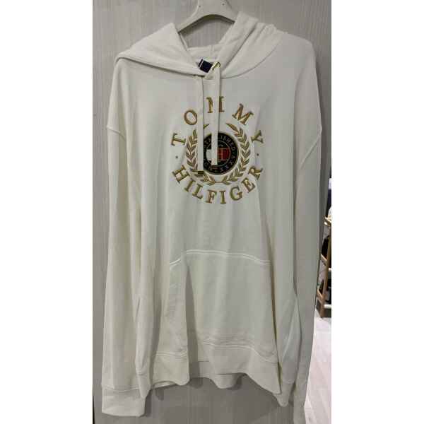 TH MEN TOP HOODIE WHITE