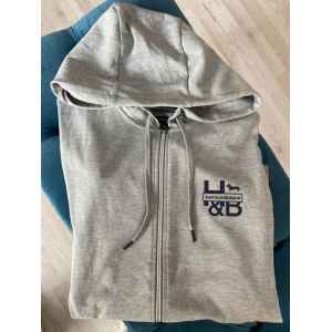 HB MEN TOP HOODIE GRAY ZIPPED