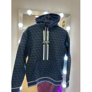 GUESS BLUE PATTERN HOODIE