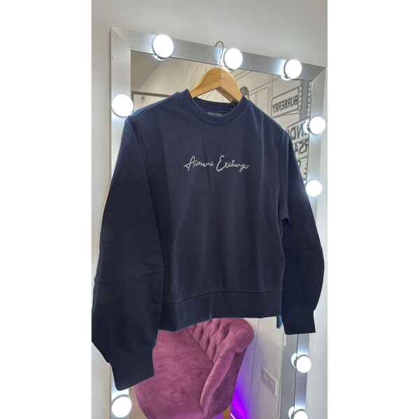 ARMANI BLUE TOP SILVER LETTERS