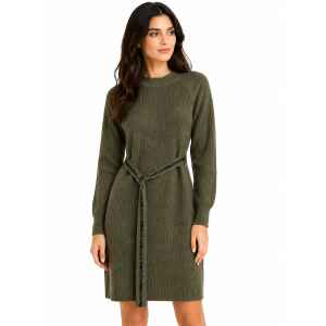 TWINSET DRESS OLIVE GREEN
