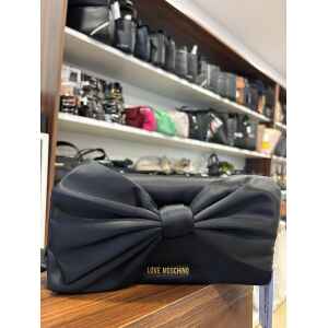 LOVE MOSCHINO BORSA SATIN NERO