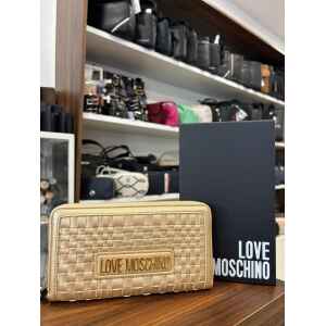 LOVE MOSCHINO PORTAFOGLIO PU ORO