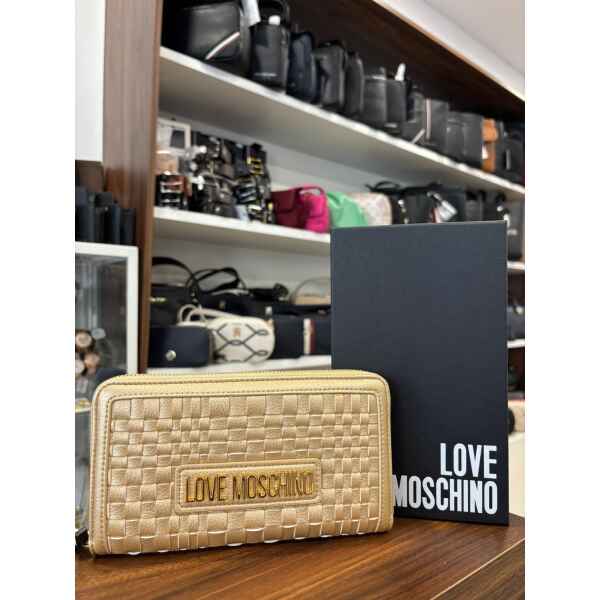 LOVE MOSCHINO PORTAFOGLIO PU ORO