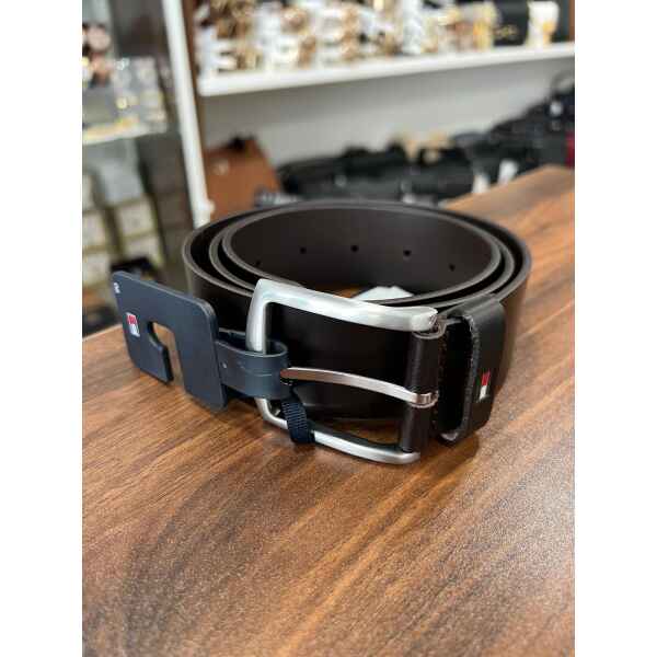 TH BELT DARK BROWN