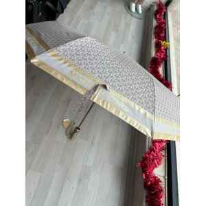 MK UMBRELLA VANILLA/GOLD