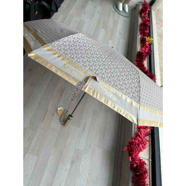 MK UMBRELLA VANILLA/GOLD
