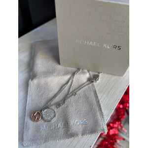 MK NECKLACE SILVER/ROSEGOLD MK CIRCLE