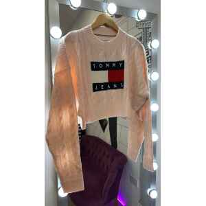 TH PINK WOOL SWEATER FLAG TOMMY JEANS