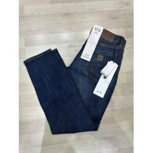ARMANI JEAN DARK BLUE 38R SKINNY BROWN DETAIL