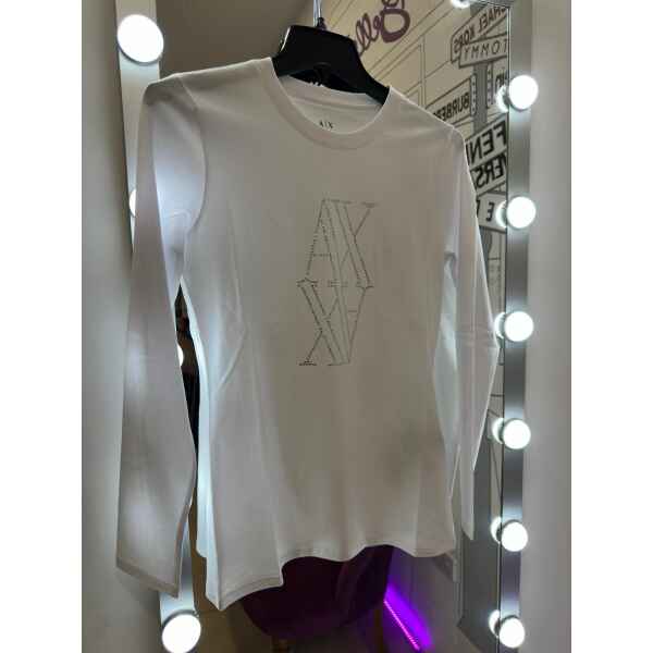 ARMANI WHITE TOP 'AX' STONES