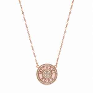MK NECKLACE ROSEGOLD/PINK