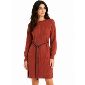TWINSET DRESS TERRACOTTA