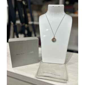 MK NECKLACE SILVER/ROSEGOLD MK CIRCLE