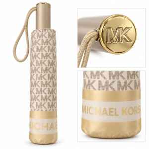 MK UMBRELLA VANILLA/GOLD