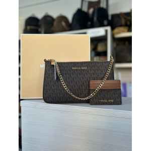 MK BOX GIFTABLE BAG/CARDHOLDER BROWN