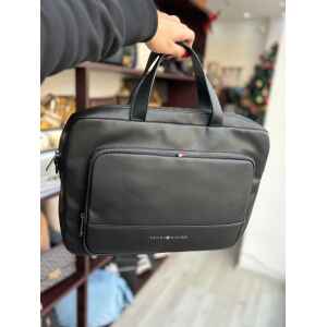 TH ESSENTIAL SLIM COMPUTER BAG BLACK
