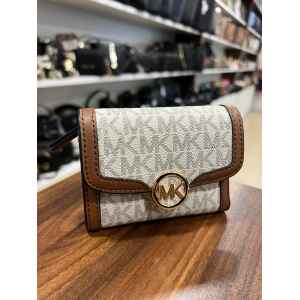 MK SMALL PURSE LEIDA MD BIFOLD VANILLA