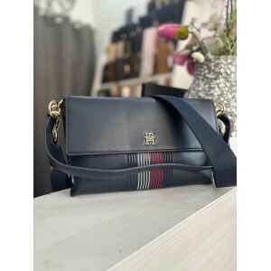 TH DISCTINCT SHOULDER BAG CORP 2 STRAPS NAVY