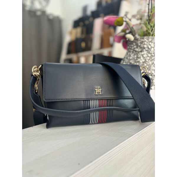 TH DISCTINCT SHOULDER BAG CORP 2 STRAPS NAVY