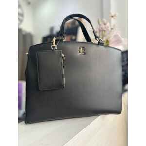 TH MONOTYPE SATCHEL BLACK TOTE EXTRA SMALL POCKET