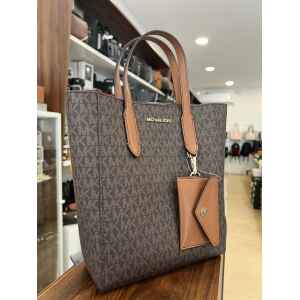 MK VINCENT SMALL TOTE BROWN