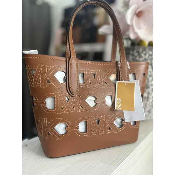 MK ELIZA XS EW OPEN TOTE TAN
