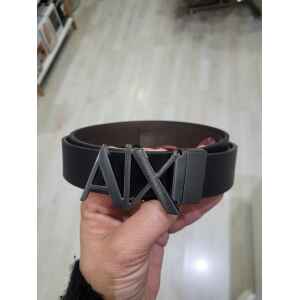 ARMANI EXHANGE BELT BLACK/DARK BROWN