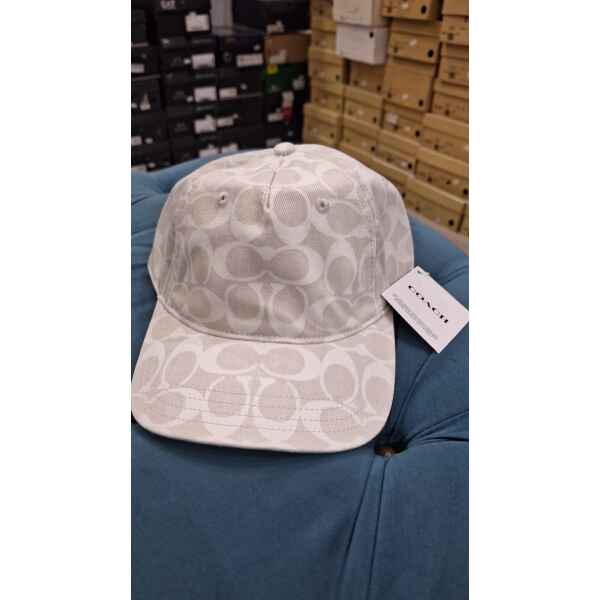 COACH CAP WHITE PATTERN