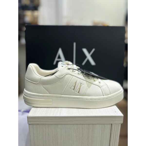 ARMANI TRAINER OFF WHITE 'AX' SIDE